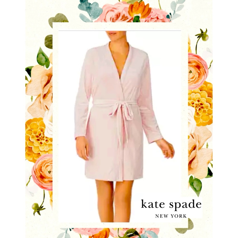 NWOT. Kate Spade Blush Pink Embossed Robe.